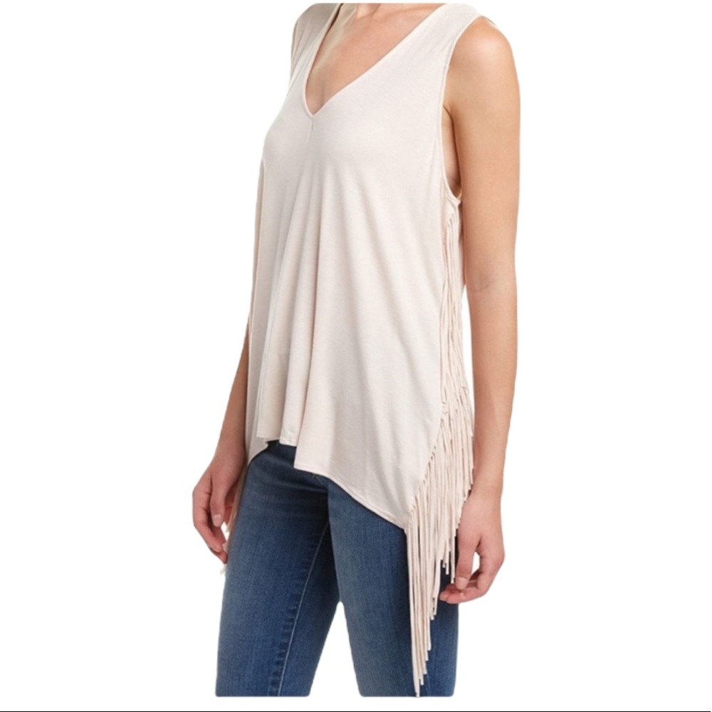 ASTARS desert nights pink fringe tank top